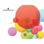 Dispersés de cercles colorés