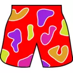 מכנסיים צבעוניים חוף וקטור תמונה