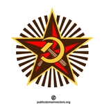 Simbol Komunis klip seni