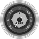 Illustration du compteur de vitesse rond