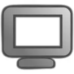 PC display znamení vektorový obrázek