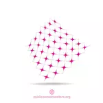 Pink abstract design element