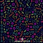 Colorful confetti vector background