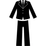 Simple suit silhouette