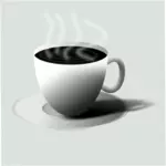गर्म काली कॉफी
