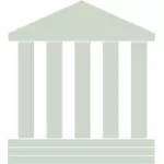 裁判所マップ シンボル ベクトル画像