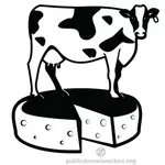 Lehmä ja juusto