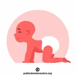 Crawling baby