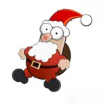 Vecteur de père Noël dessin animé