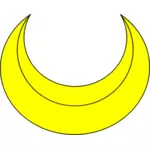Crescent shape vector