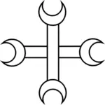 Crescent cross