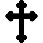 Orthodox cross silhouette