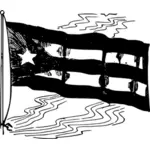 Desenho de bandeira cubana