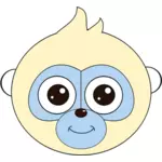 Monkey head vector clip art