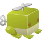 Zelená žába hračka