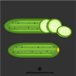 Cucumber vector clip graphics