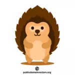 Cute hedgehog vector