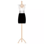 Lady outfit on a stand vector graphics