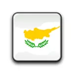 キプロスのベクトル フラグ ボタン