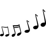 Musical notes vector illustration