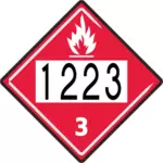Wywołanie 1223 dla straży pożarnej symbol wektor ilustracja