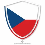 Czechia flagga krön