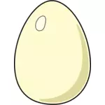 Illustrazione vettoriale di uovo bianco