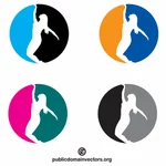 Tanzklasse Logotyp Konzept Design