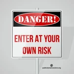 Bahaya - masukkan resiko Anda sendiri