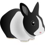 Vector image of friendly rabbit