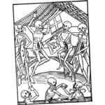 Skeletons dancing