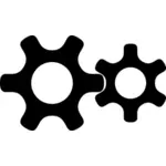 Meshed gears