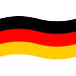 Flagget til Tyskland vektorgrafikk