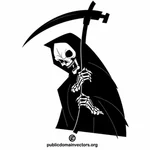 Death skeleton and a scythe