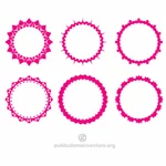 Decoratieve cirkels vector pack