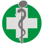 Grafica vectoriala de medic dentist logo-ul