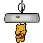 Winnie the Pooh udara freshener vektor ilustrasi