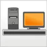 Netalloy デスクトップのベクトル画像