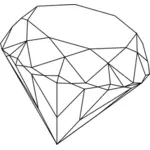 Ilustração de linha diamante