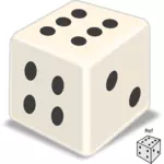 Vector illustration of shiny dice