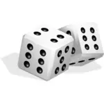 Vector clip art of game playing dice