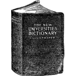 Clipart vetorial de dicionário ilustrado