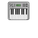 Synthesizer vector image