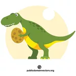 Динозавр с яйцом