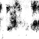 Vector graphics of dirt bubbles on film