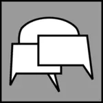 Vector graphics of internet forum icon
