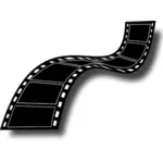 Černá a bílá filmový pás vektorový obrázek