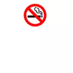 Žádné kouření znamení vektorové grafiky