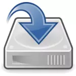 Salvar como arquivo computador gráficos de vetor de ícone de sistema operacional