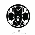 Pet shop logotype vector